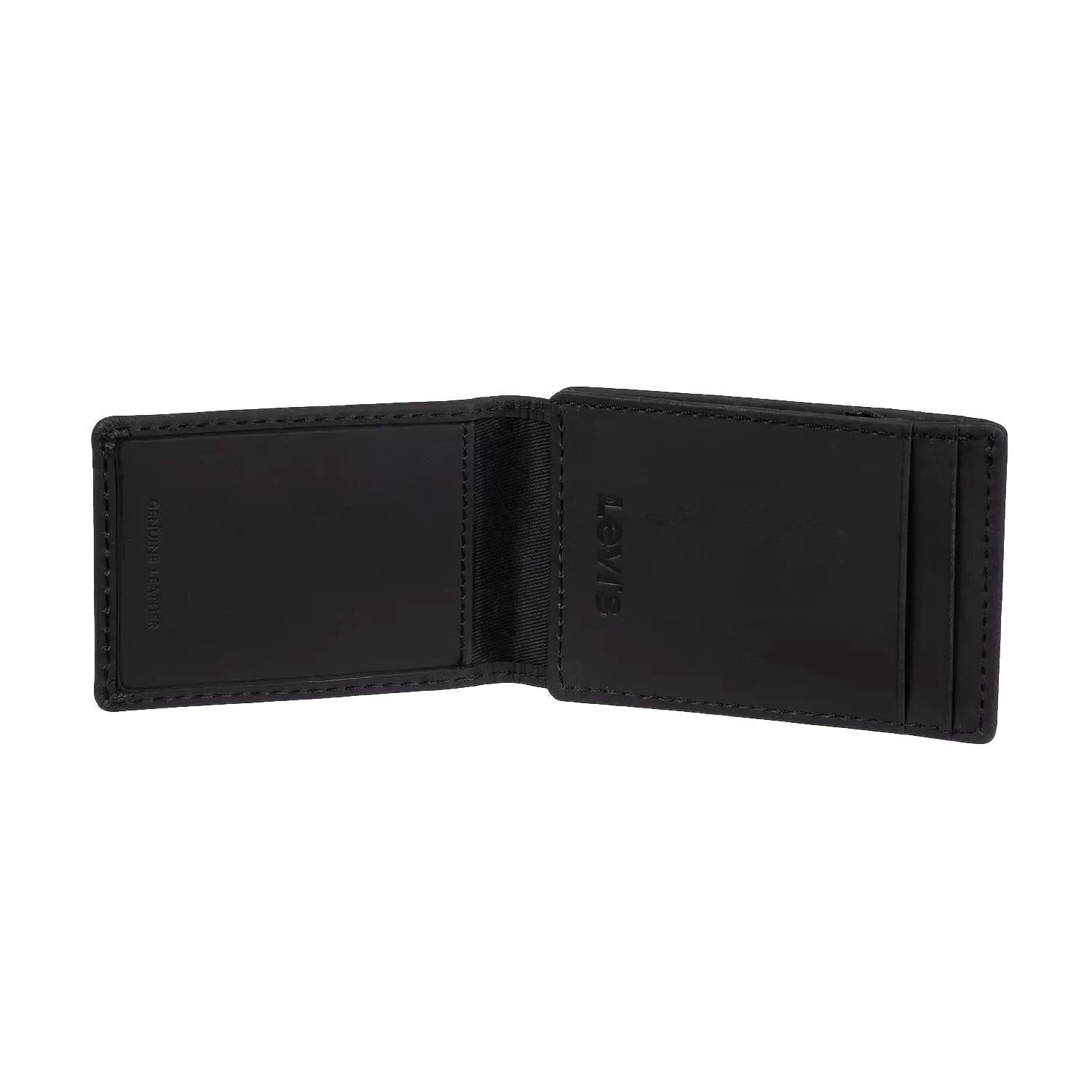 Levi's Men's RFID Magnetic Front Pocket Card Case  Slim Wallet Black