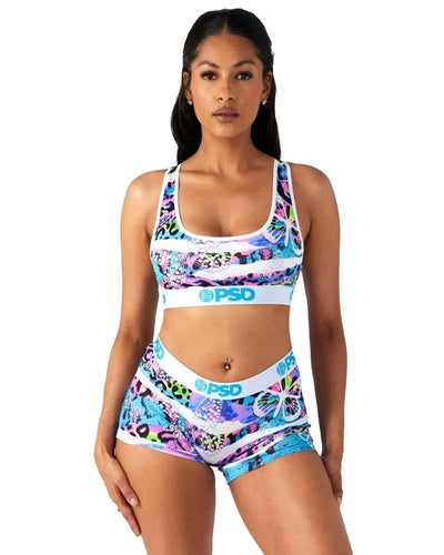 PSD Women's Neon Jungle Sports Bra Multicolor