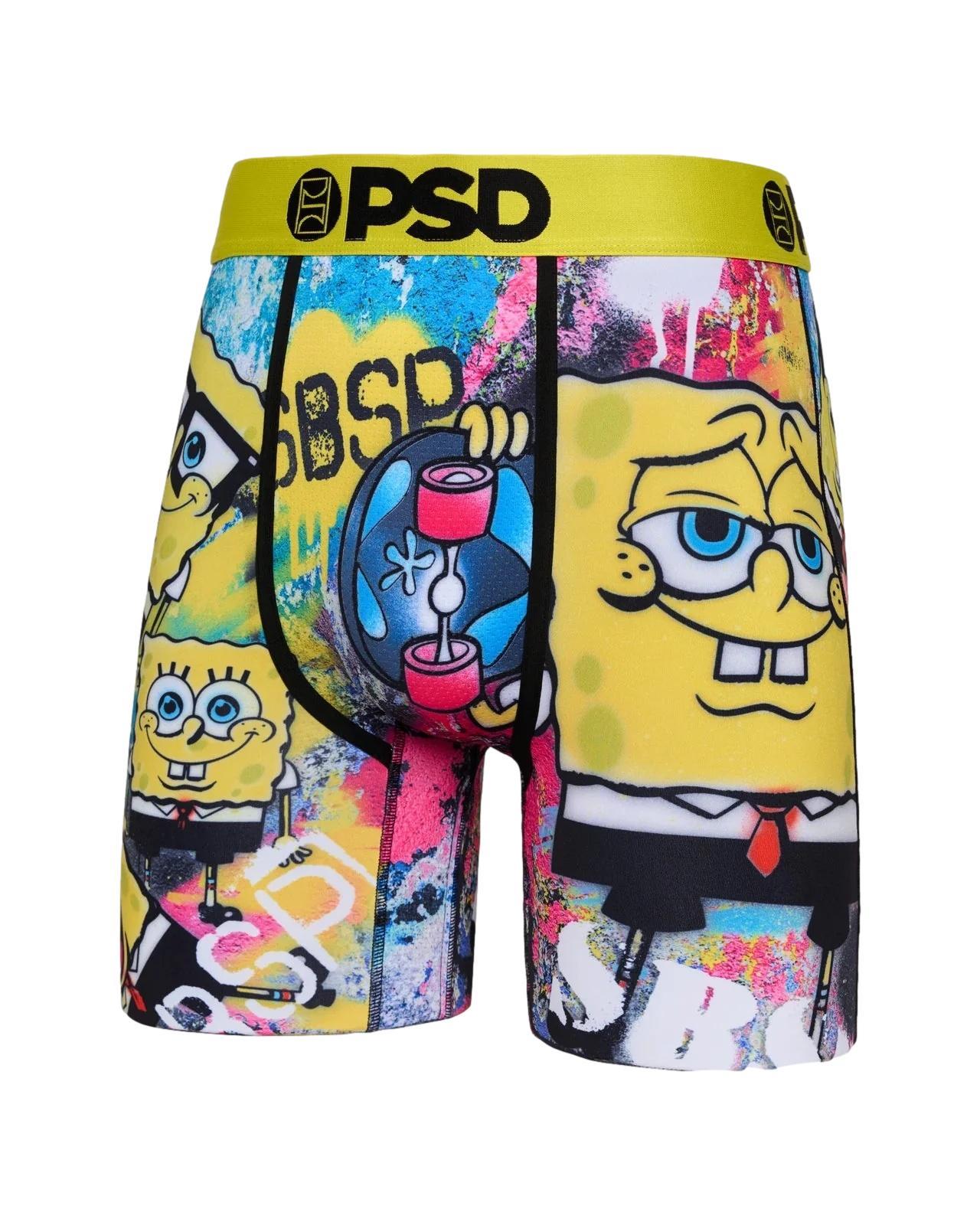 PSD Men's Spongebob Squarepants Boxer Briefs Multi Color