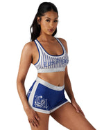 PSD Women's LA Blue Jersey Sports Bra Multicolor