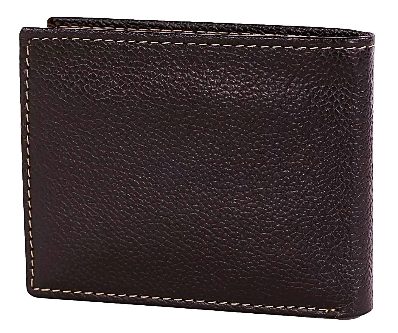 Timberland Men's Genuine Leather Bifold Passcase Wallet with Flip ID Pocket