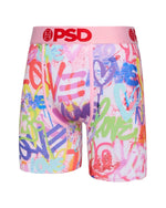 PSD Men's Street Love Boxer Briefs Multi Color