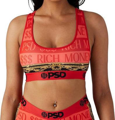 PSD Women's Rich Money Sports Bra Multicolor