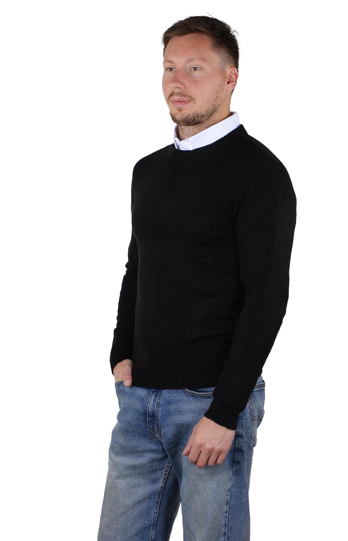 Socal Look Men's Sweater Crew Neck Long Sleeve Acrylic Pullover