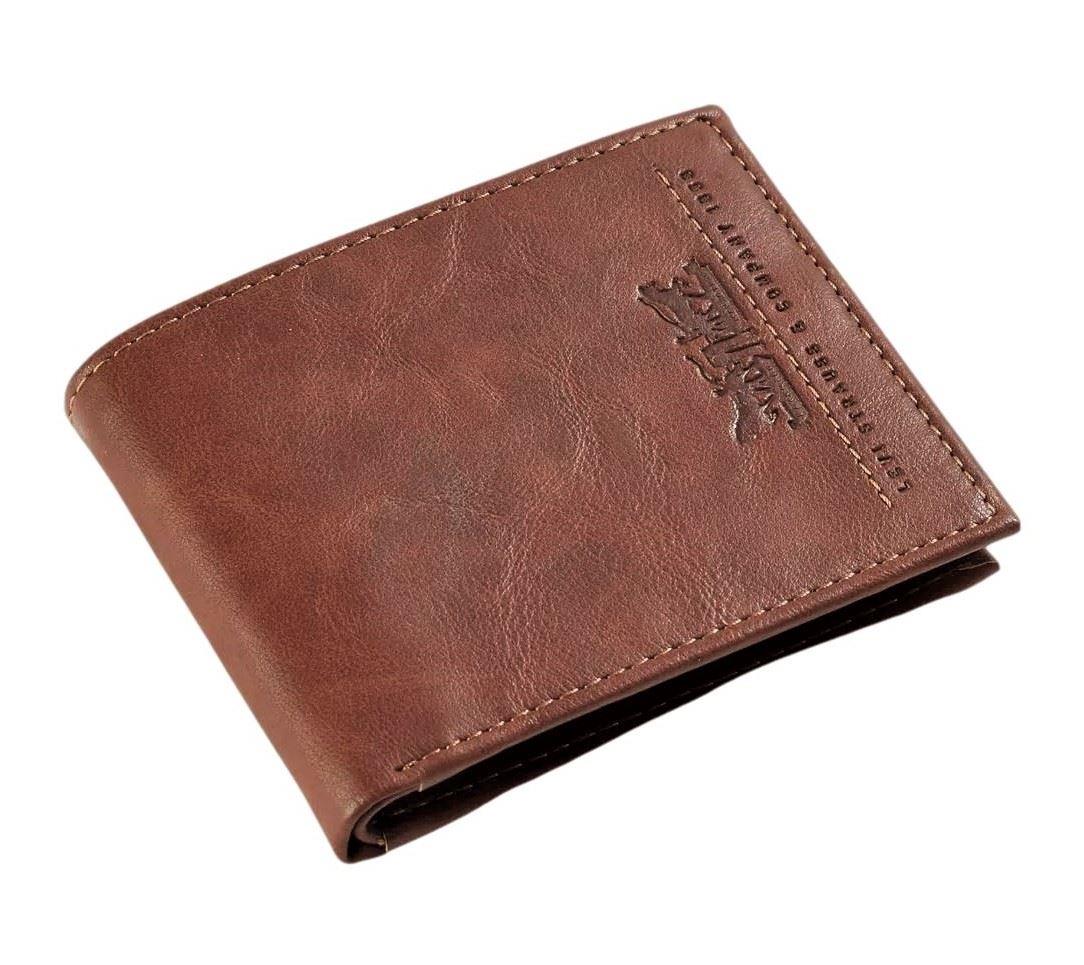 Levi's Men's RFID Bifold Leather Wallet Slim Classic Billfold