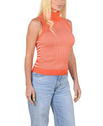 Socal Look Ribbed Women’s Sleeveless Turtleneck Top Y2K Cute