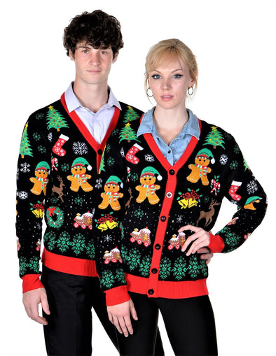 Socallook Women's Long Sleeve Ugly Christmas Sweater Cardigan