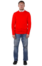 Socal Look Men's Sweater Crew Neck Long Sleeve Acrylic Pullover