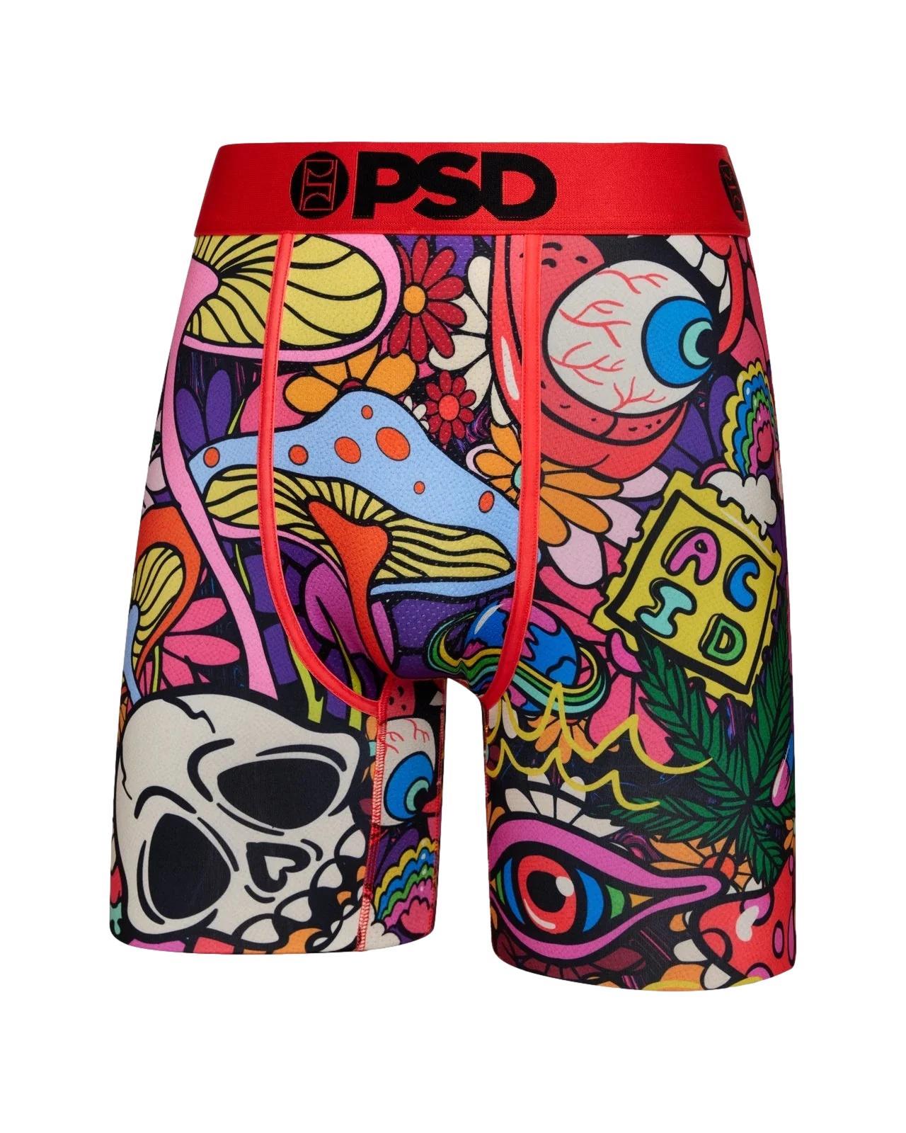 PSD Men's Head Trip Boxer Briefs Multi Color