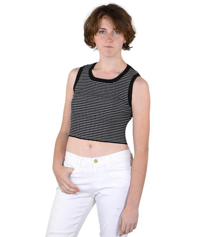Socal Look Women’s Ribbed Knit Sleeveless Crop Tank Top