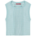 Socal Look Women’s Ribbed Knit Sleeveless Crop Tank Top