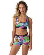 PSD Women Sports Bra Looney Money- Racerback, Breathable Microfiber Fabric