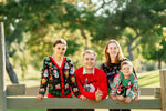SOCAL LOOK Kids Ugly Christmas Sweater - Green Long Sleeve Unisex Children Cute Penguin Holiday Xmas Pullover for Boys & Girls