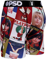 PSD Men's Playboy Xmas Covers Boxer Briefs Multi Color