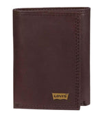 Levi's Men's RFID Trifold Leather Wallet -Slim Classic Billfold
