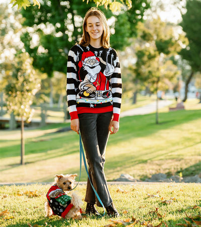 Kesis Men's Ugly Christmas Sweater, Long Sleeve Crew Neck Acrylic Holiday Pullover