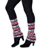 SOCAL LOOK Women's Jacquard Knit Leg Warmers - Over Knee-High Boot Socks, Warm Leg Warmers for Women & Girls, Christmas Gift