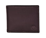 Timberland Men's Genuine Leather Bifold Passcase Wallet with Flip ID Pocket