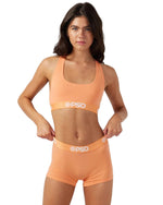 PSD Women's Coral Modal Solid Sports Bra