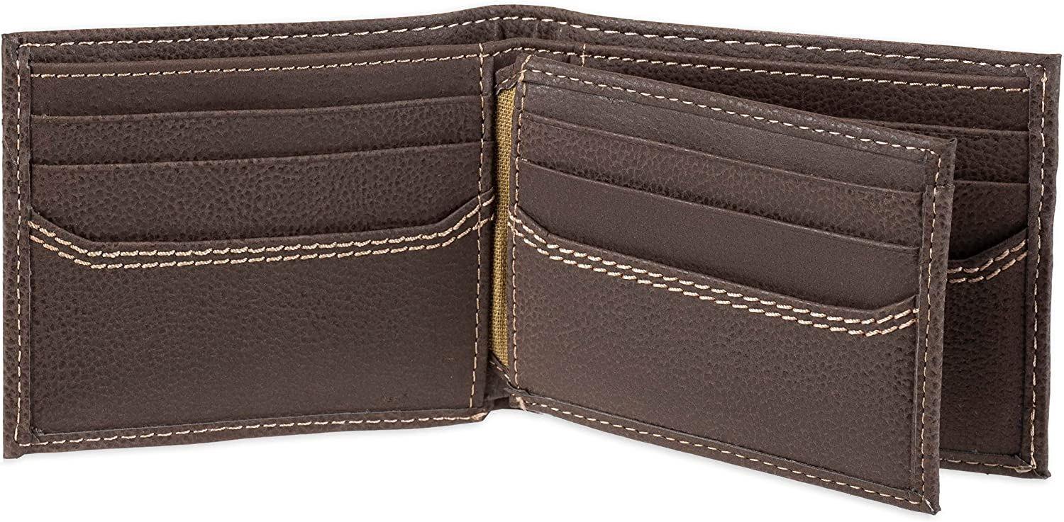Levi's Men's RFID Bifold Leather Wallet Slim Classic Billfold