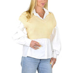 Socal Look Women's Sleeveless V-Neck Crop Top in Stretchable Viscose