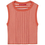 Socal Look Women’s Ribbed Knit Sleeveless Crop Tank Top
