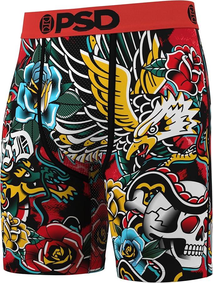 PSD Men's Winged Spirit Boxer Briefs - Breathable and Supportive Underwear