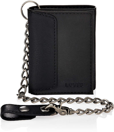 Levi's Men's RFID Trifold Leather Wallet -Slim Classic Billfold
