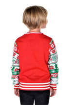 SOCAL LOOK Ugly Christmas Sweater for Kids- Unisex Children Red Color Long Sleeve Funny and Festive Tacky Cute Holiday Xmas Pullover for Boys & Girls