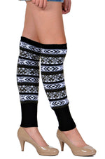 SOCAL LOOK Women's Jacquard Knit Leg Warmers - Over Knee-High Boot Socks, Warm Leg Warmers for Women & Girls, Christmas Gift