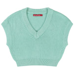 Socal Look Women's Sleeveless V-Neck Crop Top in Stretchable Viscose