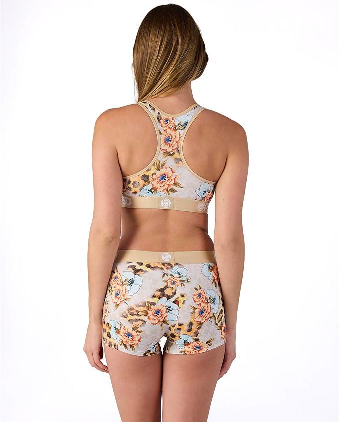 PSD Women Boy Shorts - Floral Roar Full Coverage Stretch Underwear