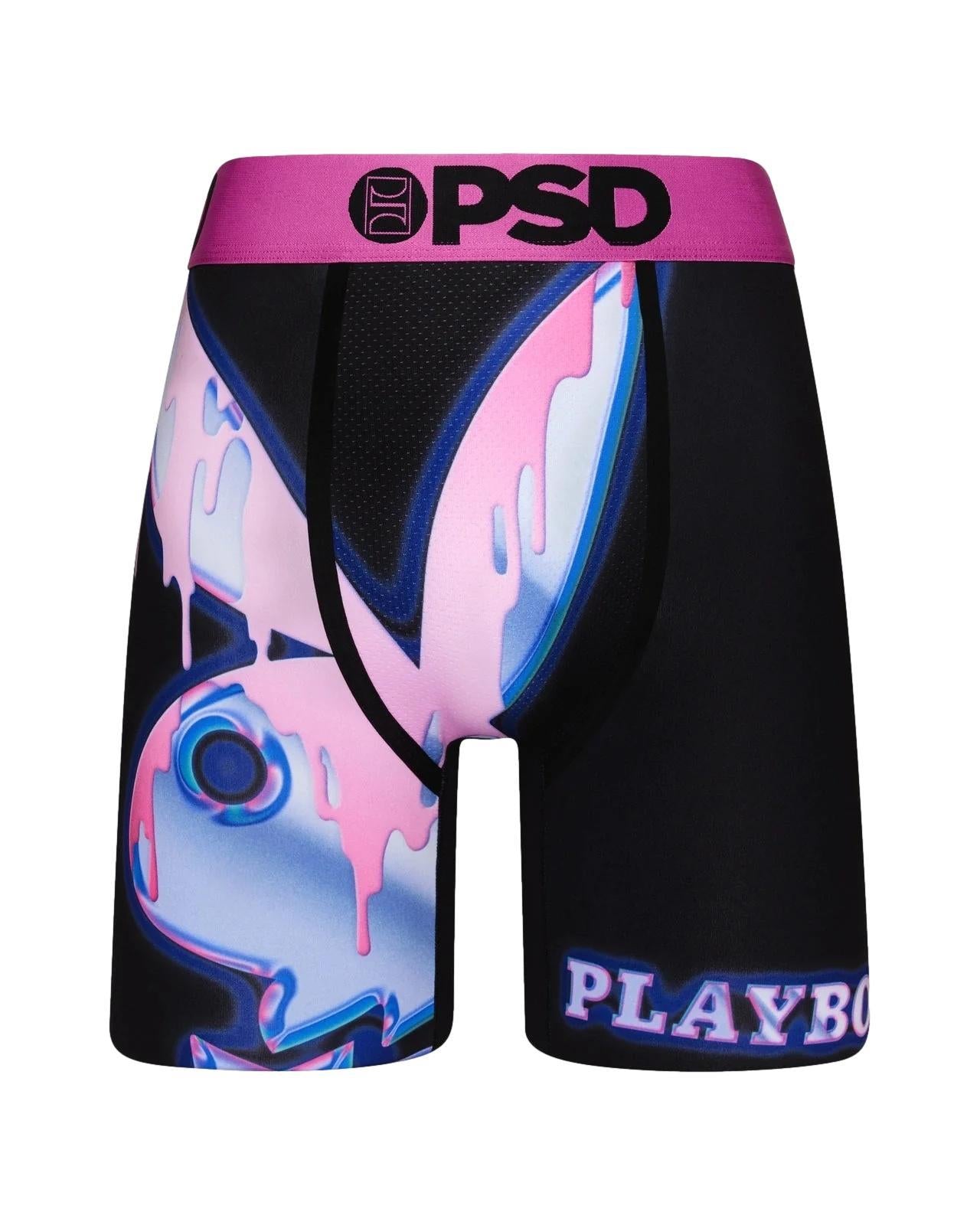 PSD Men's Playboy Chromed Drip Boxer Briefs Multi Color
