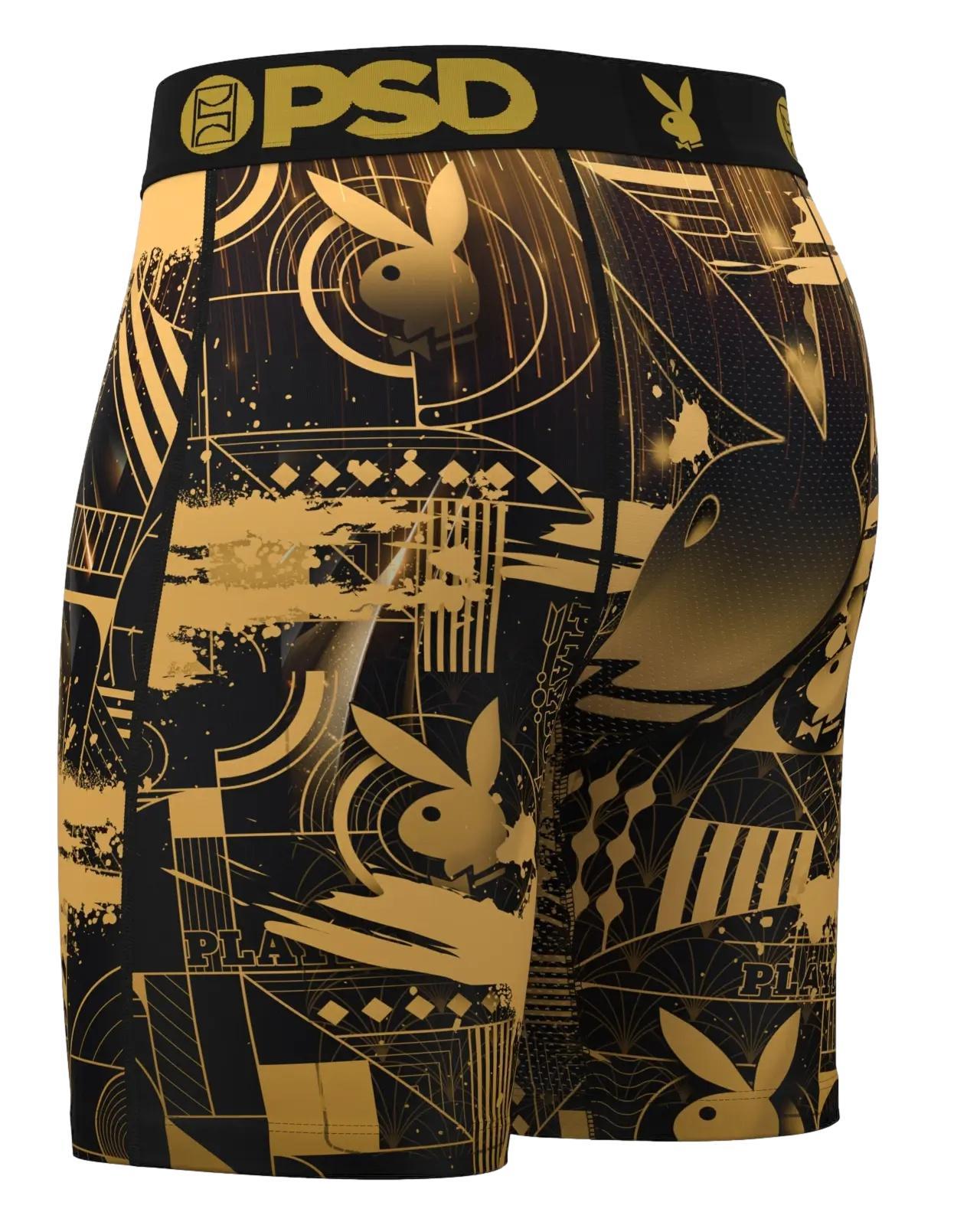 PSD Men's Playboy Deco Boxer Briefs - Breathable and Supportive Underwear