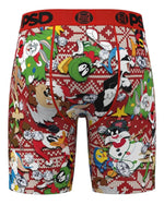 PSD Men's Looney Holiday Boxer Briefs - Breathable and Supportive Underwear