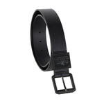 Marc Ecko Men's 1.4" Wide Black Casual Belt with Roller Buckle & 1.5" Keeper