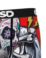 PSD Men's Skull Burst Boxer Briefs - Breathable and Supportive Underwear