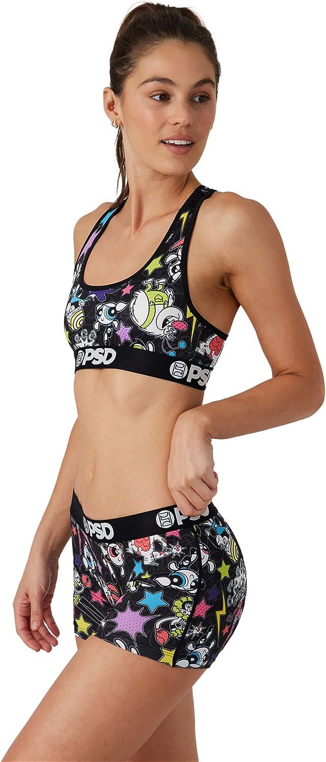 PSD Womens Sports Bra PPG Comic Multi