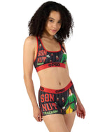 PSD Women Sports Bra Elf Son Of A - Racerback, Breathable Microfiber Fabric