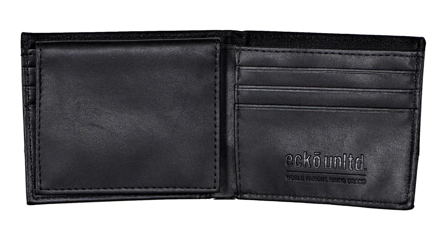 Ecko Unltd World Famous Rhino Men's Bifold Wallet Black
