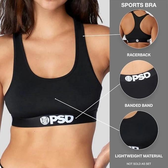 PSD Women Sports Bra Ghostface Killa - Racerback, Breathable Microfiber Fabric