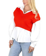 Socal Look Women's Sleeveless V-Neck Crop Top in Stretchable Viscose
