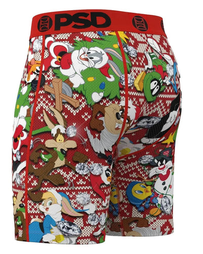 PSD Men's Looney Holiday Boxer Briefs - Breathable and Supportive Underwear