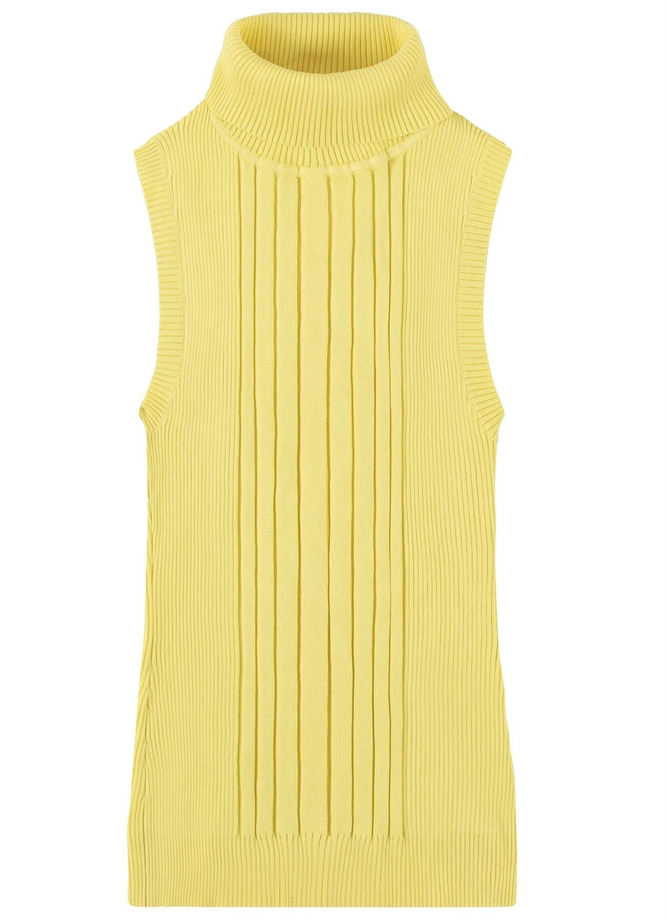 Socal Look Ribbed Women’s Sleeveless Turtleneck Top Y2K Cute