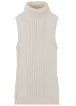 Socal Look Ribbed Women’s Sleeveless Turtleneck Top Y2K Cute