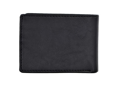 Dockers Men's RFID-Blocking Extra Capacity Slimfold Leather Wallet Black