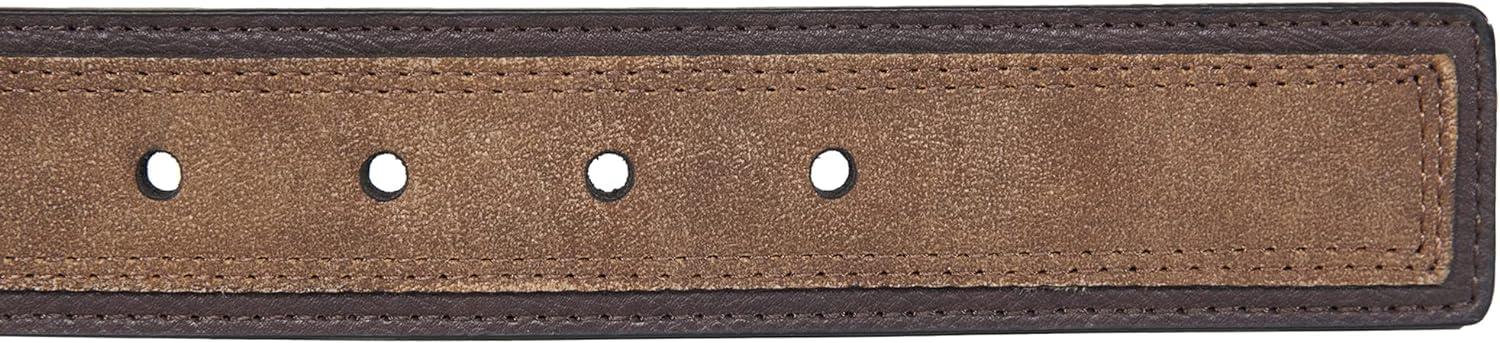 Nautica Men's Casual Overlay Leather Belt