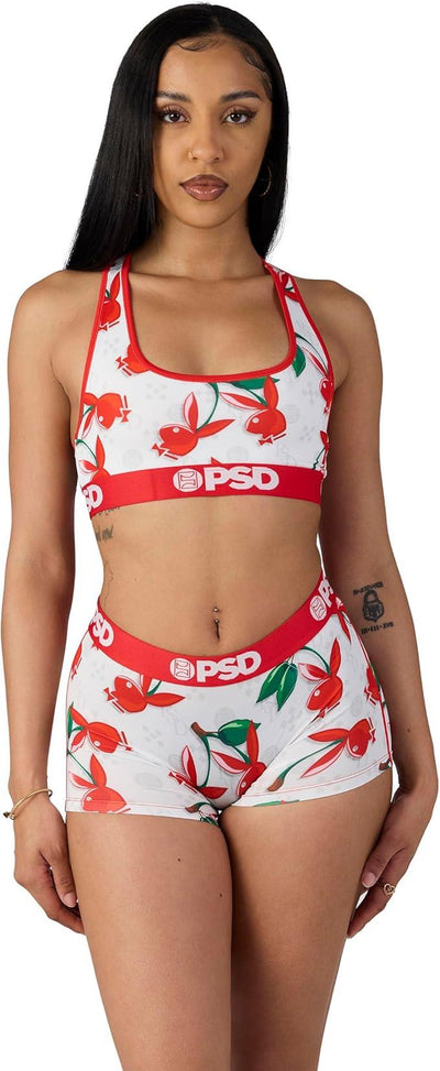 PSD Women Boy Shorts - PB Cherry Lux Full Coverage Stretch Underwear
