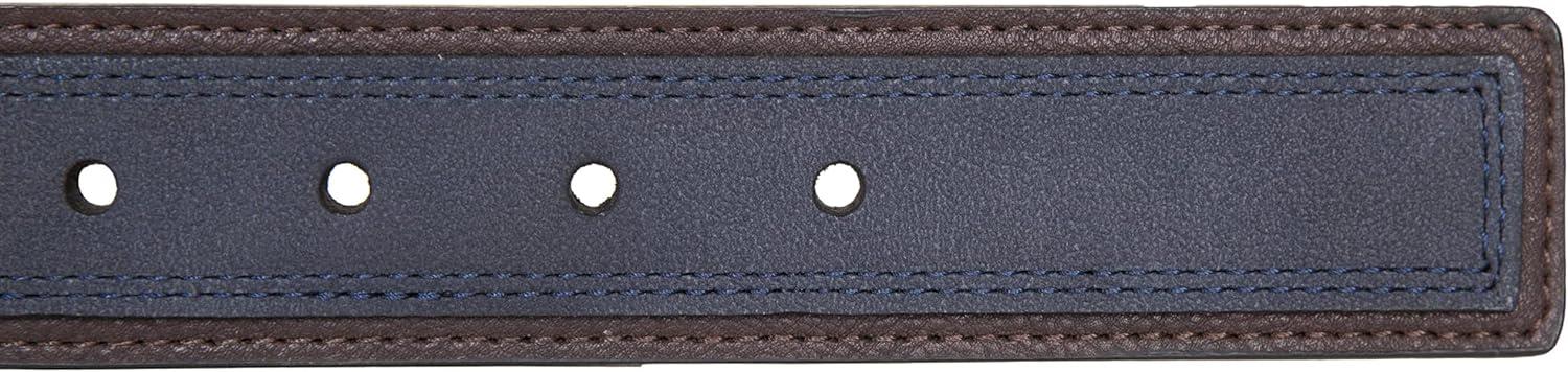 Nautica Men's Casual Overlay Leather Belt