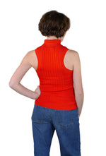 Socal Look Ribbed Women’s Sleeveless Turtleneck Top Y2K Cute